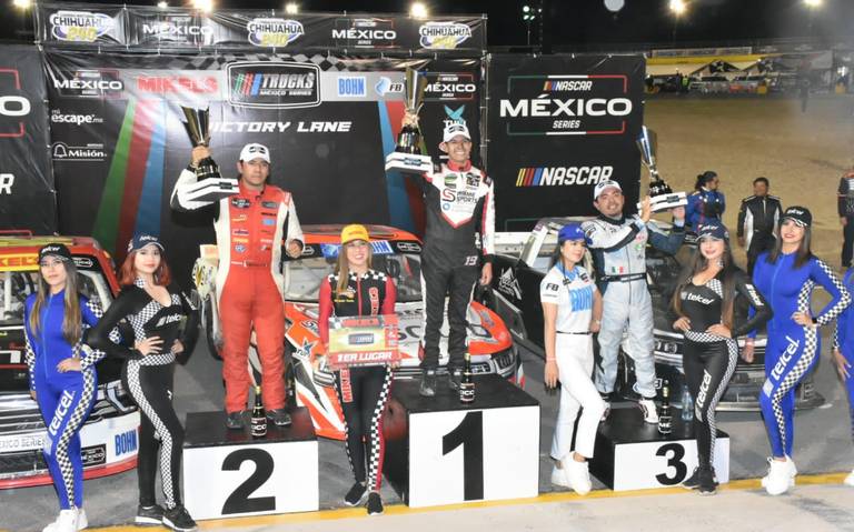 Diego Ortiz, en lo más alto del podio de Nascar México Series de Chihuahua thumbnail