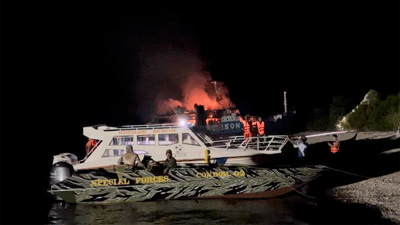 Se incendia embarcación en Filipinas, deja 31 fallecidos thumbnail