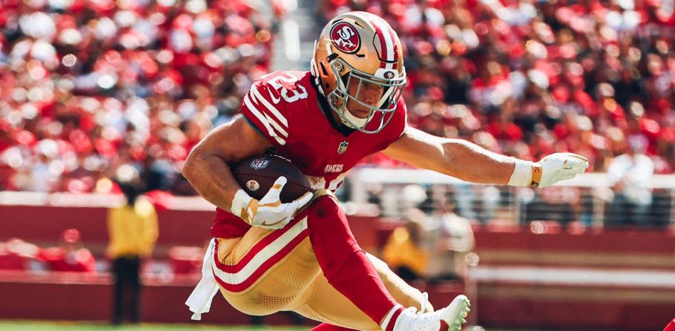McCaffrey rompe récord de Jerry Rice en triunfo de los 49ers sobre Cardinals thumbnail