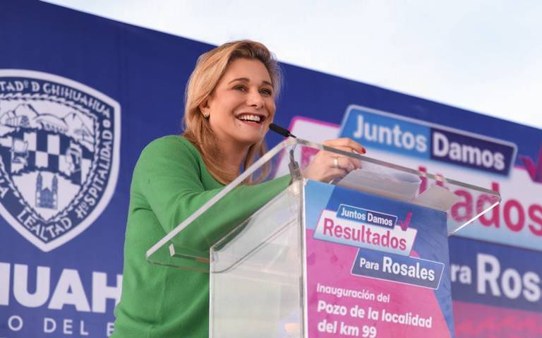 Maru Campos inaugura pozo de agua potable para habitantes de Rosales thumbnail