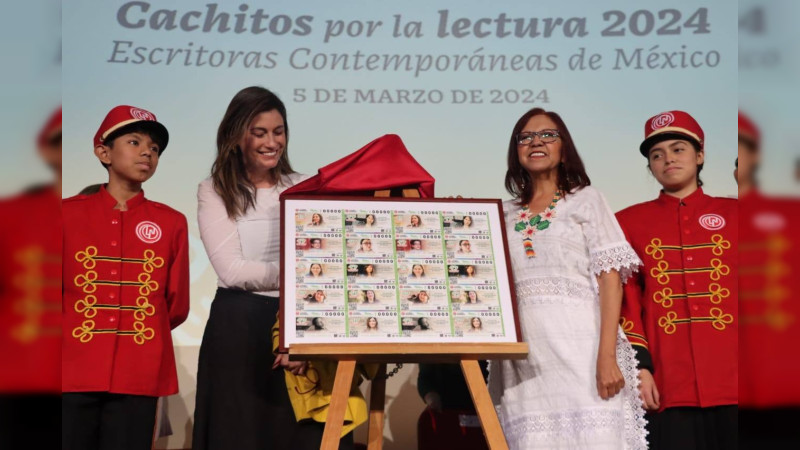 Escritoras mexicanas aparecen en billetes de la Lotería Nacional como parte del 8M thumbnail